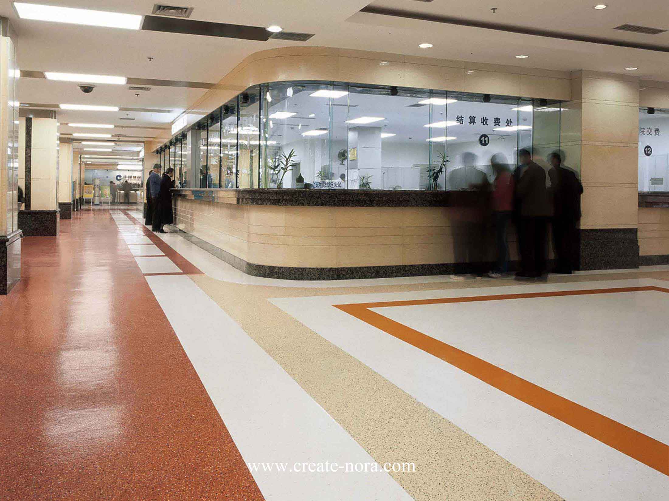 the photo of nora rubber flooring in West China Hospital 3